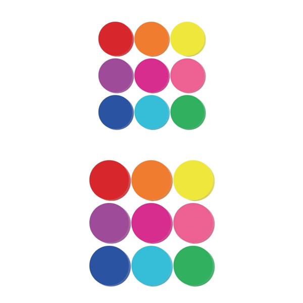 108個 円形切り抜き紙 掲示板飾り 子供 先生用 小