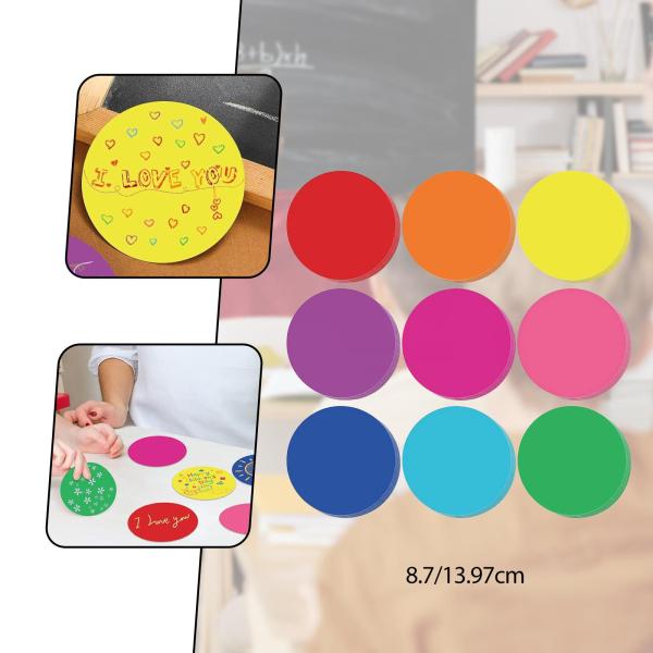 108個 円形切り抜き紙 掲示板飾り 子供 先生用 小