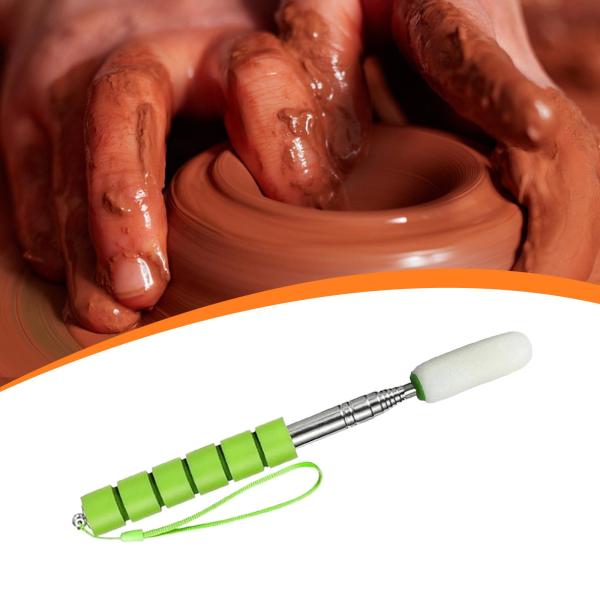 伸縮式スポンジスティックアーティスト陶器成形ツール彫刻初心者用S