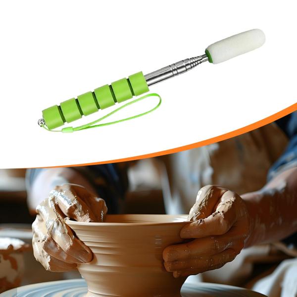 伸縮式スポンジスティックアーティスト陶器成形ツール彫刻初心者用S