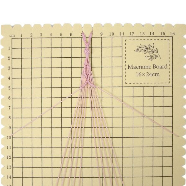 マクラメボードとピンキット、コード用グリッド付き、マクラメツールと用品、6x9インチ