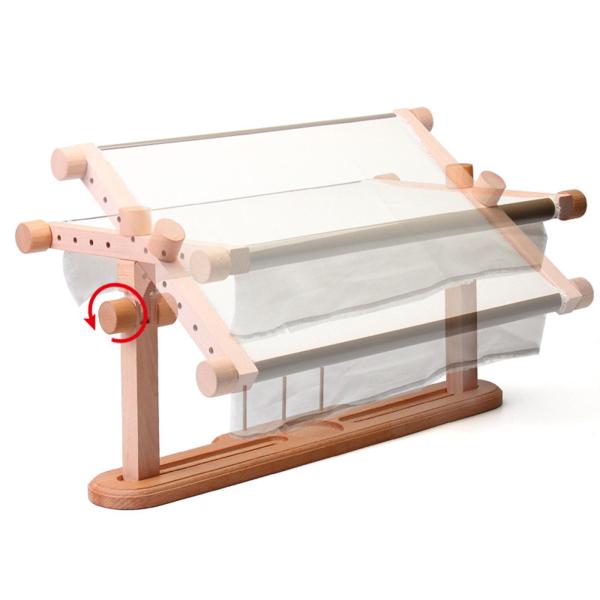 回転調節可能な木製刺繍スタンド、多目的デスクトップ針仕事フレーム、クロスステッチフレームスタンドポータブル