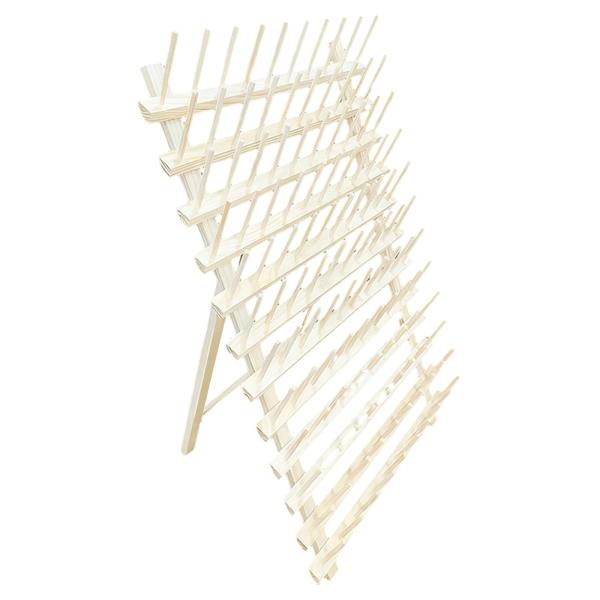 糸ホルダー 省スペース 多用途 編み物用 壁掛け飾り 木製 120フック