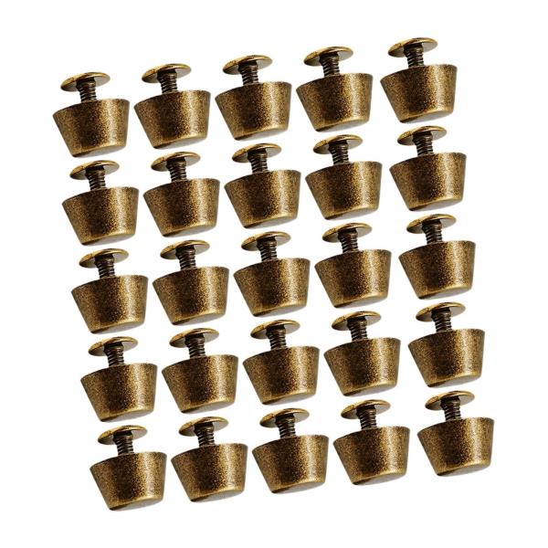 25個入り 合金製 ネイルヘッドリベット 軽量 荷物 DIY レザーハンドバッグ用 銅製