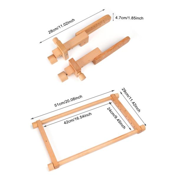 調節可能な刺繍枠 クロスステッチ枠 回転式 デスククリップ付き 多機能 木製 針仕事スタンド DIY キルティング用