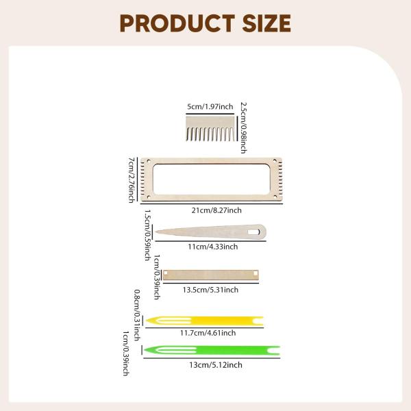 織り機キット 手編みツール 持ち運び簡単 手芸 多用途 ポータブル 織り機 DIY クラフト 女用