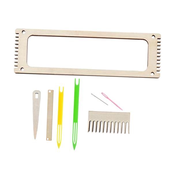 織り機キット 手編みツール 持ち運び簡単 手芸 多用途 ポータブル 織り機 DIY クラフト 女用