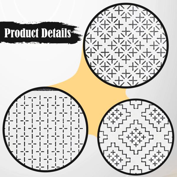 9ピースのステンシルセット：幾何学模様のクリエイティブDIYテンプレート