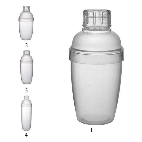 測定用 バーテンダーツール  ミキサー カクテル シェーカー ドリンク作り 全4サイズ選べ - クリア, 350ml