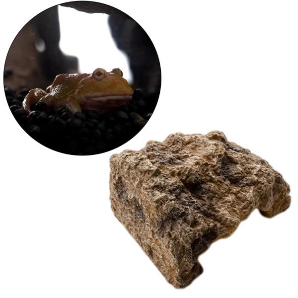 小さい 爬虫類の隠れ家洞窟 樹脂製爬虫類皮洞窟爬虫類ハウス装飾