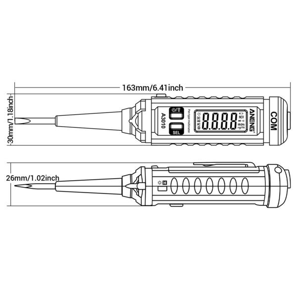 マルチメータ電圧テスターペン多機能回路テスター A3010 断線検出ワイヤーテスト用