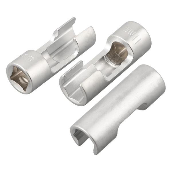 7ピース 燃料ラインソケットレンチセット シルバー プロフェッショナル 3/8インチドライバー用 アクセサリー サプライ スペアパーツ ディーゼルイン
