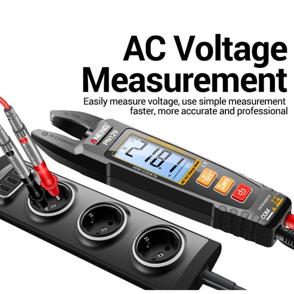 デジタルマルチメーター クランプ式電気マルチメーター PN129 LCDディスプレイ 非接触DC電圧電流マルチメーター ヒューズ車両用