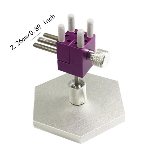 ミニテーブルバイス 実用的 アルミニウム合金 模型フィギュア用小型ベンチクランプ パープル