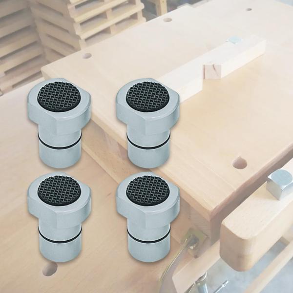 木工ベンチ ドッグクランプ 多目的アクセサリー 軽量アルミ合金 19MM 4個