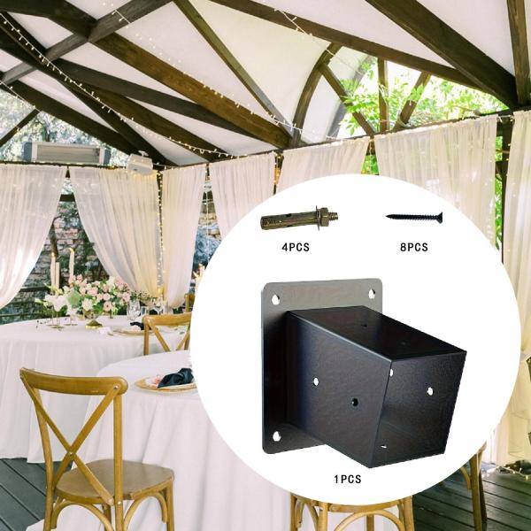 15度の傾斜屋根ガゼボブラケットルーフウォールマウントウッドワークスDIYペルゴラプロジェクトの屋外会場用のネジハードウェア