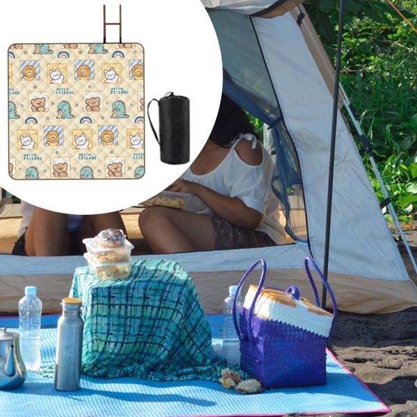 ピクニックブランケット カップルギフト 折りたたみ式ビーチブランケット コンサート パーティー 屋内用