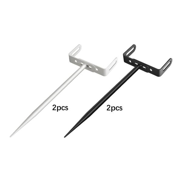 2個入り 縦樋ブラケット 工業用 高耐久 シンプルインサート 調整可能 サイズ ホワイト