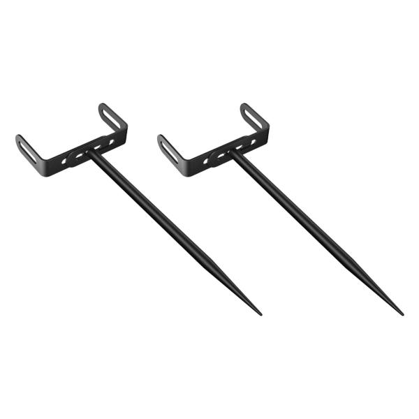 2個入り 縦樋ブラケット 工業用 高耐久 シンプルインサート 調整可能 サイズ ブラック