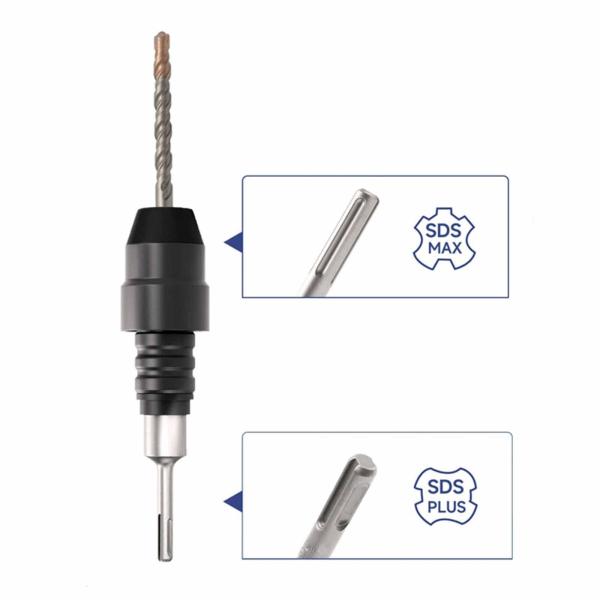 丸シャンクアダプタコンバータ SDSプラスからSDSマックスへのコンバータコネクタ ドリル インパクトビットコネクタ