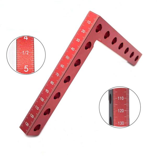 キャビネット製作用木工直角クランプ 頑丈で多用途なアルミ製 6個