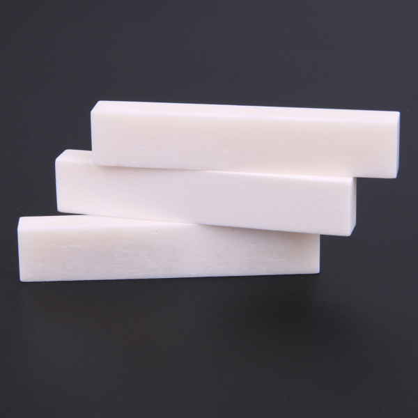 Lovoski DIY 6個入り アコースティック フォークギター用 バッファローボーン ブリッジナット ブランク 52x6x10mm