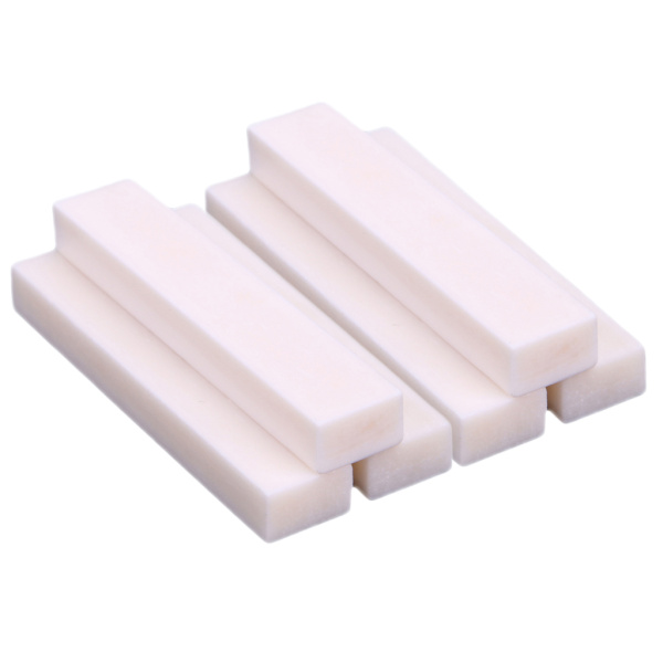 Lovoski DIY 6個入り アコースティック フォークギター用 バッファローボーン ブリッジナット ブランク 52x6x10mm