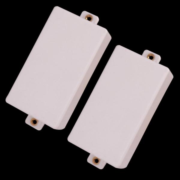 ホワイト Humbuckerピックアップカバー Noホールピックアップホール