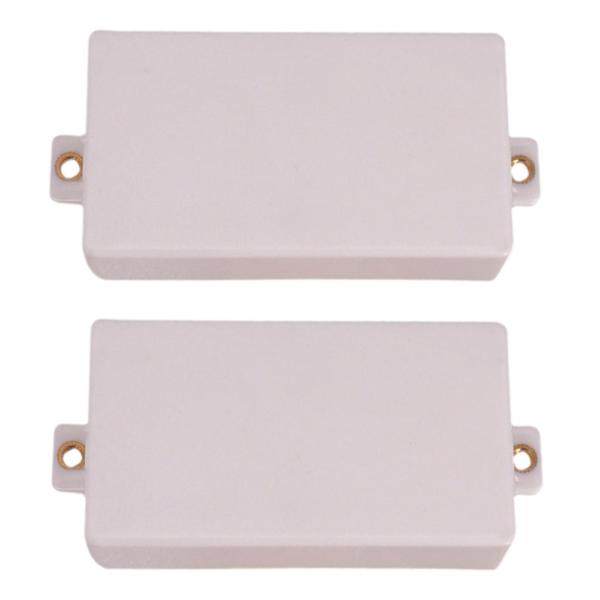 ホワイト Humbuckerピックアップカバー Noホールピックアップホール