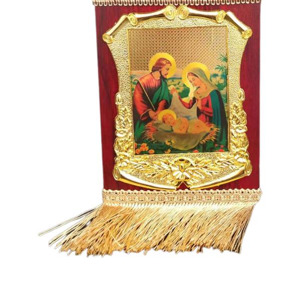 聖家族の置物 クリスマスオーナメント 樹脂彫刻 キリスト降誕セット 装飾工芸品 カトリックギフト像 木製オーナメント 新築祝いギフト