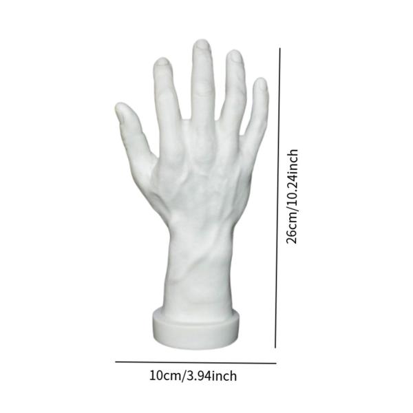 テーマのパーティーコスプレ装飾ネイルトレーニング白い右手のためのハンドモデル偽の人間の手