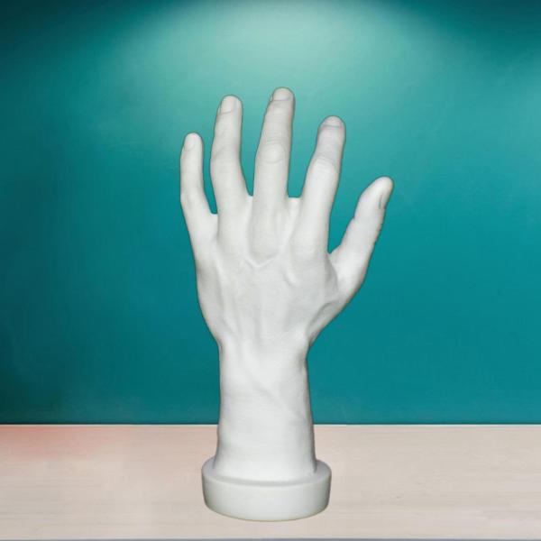テーマのパーティーコスプレ装飾ネイルトレーニング白い左手のためのハンドモデル偽の人間の手
