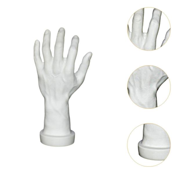 テーマのパーティーコスプレ装飾ネイルトレーニング白い左手のためのハンドモデル偽の人間の手