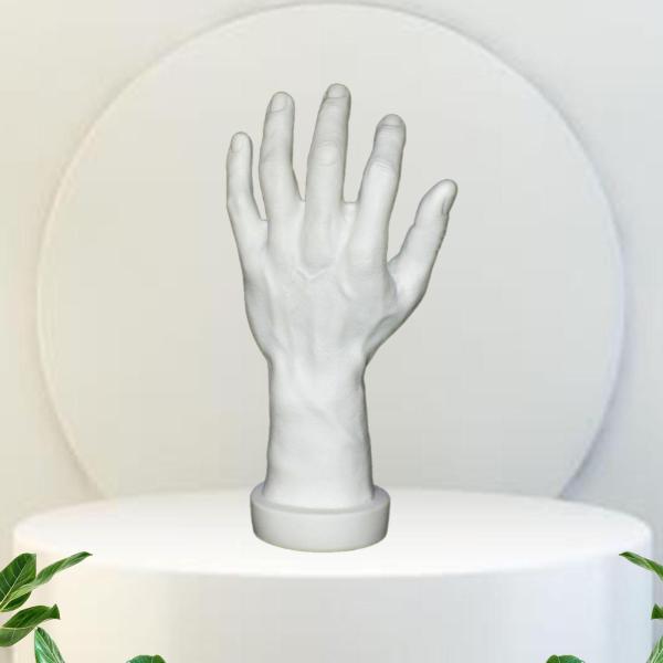 テーマのパーティーコスプレ装飾ネイルトレーニング白い左手のためのハンドモデル偽の人間の手