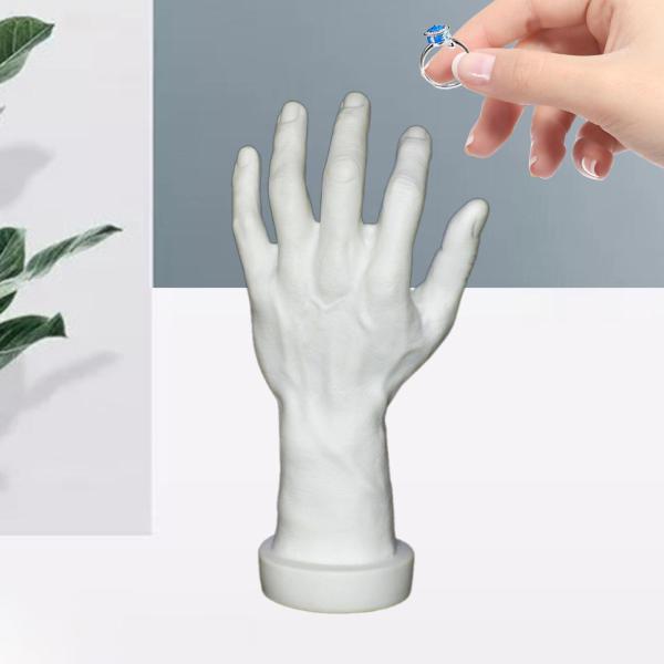 テーマのパーティーコスプレ装飾ネイルトレーニング白い左手のためのハンドモデル偽の人間の手