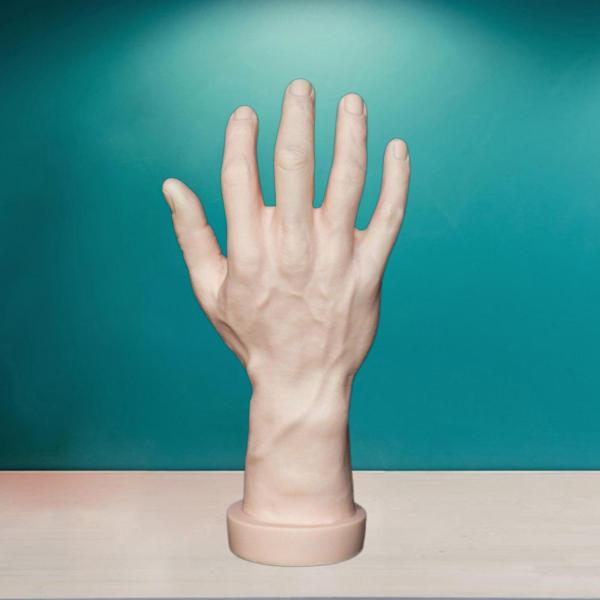 テーマのパーティーコスプレ装飾ネイルトレーニングスキンの右手のためのハンドモデル偽の人間の手