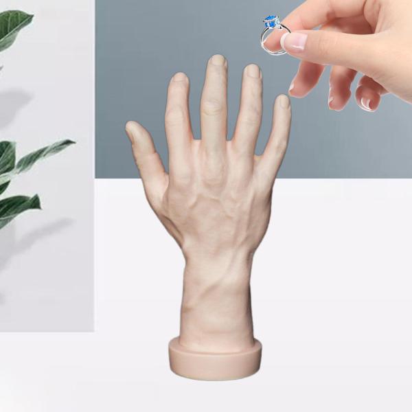 テーマのパーティーコスプレ装飾ネイルトレーニングスキンの右手のためのハンドモデル偽の人間の手