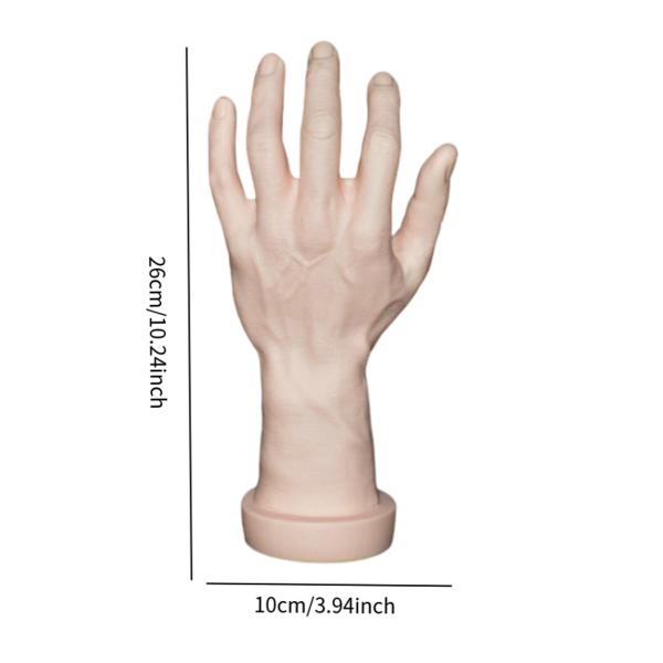 テーマのパーティーコスプレ装飾ネイルトレーニングスキンの左手のためのハンドモデル偽の人間の手