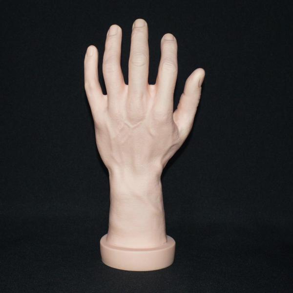 テーマのパーティーコスプレ装飾ネイルトレーニングスキンの左手のためのハンドモデル偽の人間の手