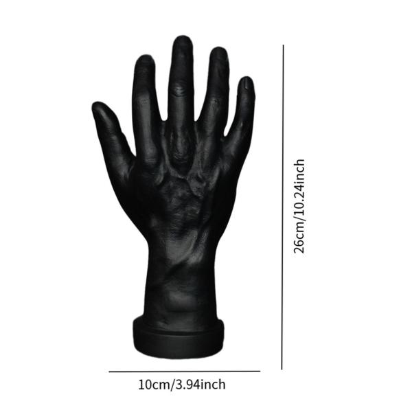 テーマのパーティーコスプレ装飾ネイルトレーニングブラック右手のためのハンドモデル偽の人間の手