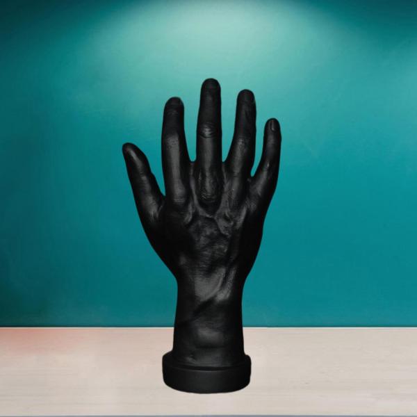 テーマのパーティーコスプレ装飾ネイルトレーニングブラック右手のためのハンドモデル偽の人間の手