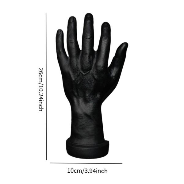 テーマのパーティーコスプレ装飾ネイルトレーニングブラック左手のためのハンドモデル偽の人間の手