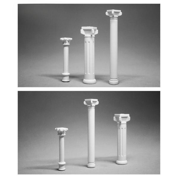 ミニチュアローマ柱像 6体 DIY クラシックギリシャ像 オフィステーブル用 3.5cm