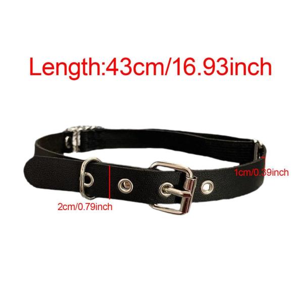 女性の太もものガーターレッグガーターベルト調整可能ゴシックノベルティレッグハーネスプロップコスプレパーティーの役割のためのピンバックル付き