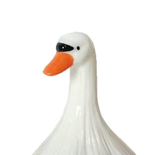 アヒルの像、子供向け樹脂の彫像ギフトコレクタブル、リトルダックの置物、玄関の装飾用の家の装飾彫刻