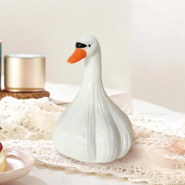 アヒルの像、子供向け樹脂の彫像ギフトコレクタブル、リトルダックの置物、玄関の装飾用の家の装飾彫刻