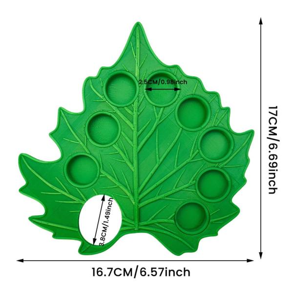 葉っぱの形をした水彩パレットミキシングトレイアクセサリー。吊り下げ穴付き。大人と子供用。軽量16.7x17cm。ペイントツール。