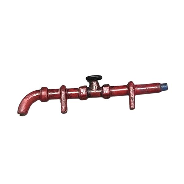 1:64 水道管模型 ドールハウス 装飾アクセサリー ミニチュアシーン小道具 赤