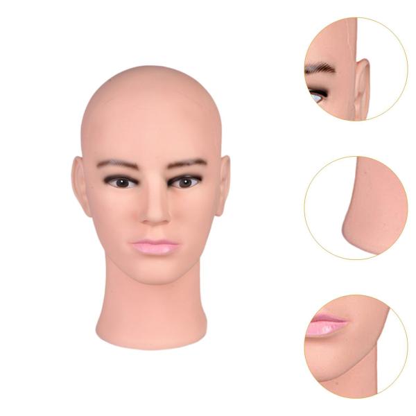 男性用マネキンヘッド、マネキンウィッグヘッド、多機能で滑らかで安定したマネキンヘッド、ウィッグディスプレイ、作成、スタイリング用のウィッグホルダー