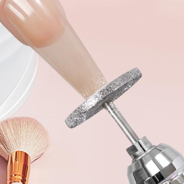 サンディングディスクネイルドリルヘッド、ペディキュアディスクビット、軽量ネイルツール、電動ネイルドリルマシン用ネイルアートツール